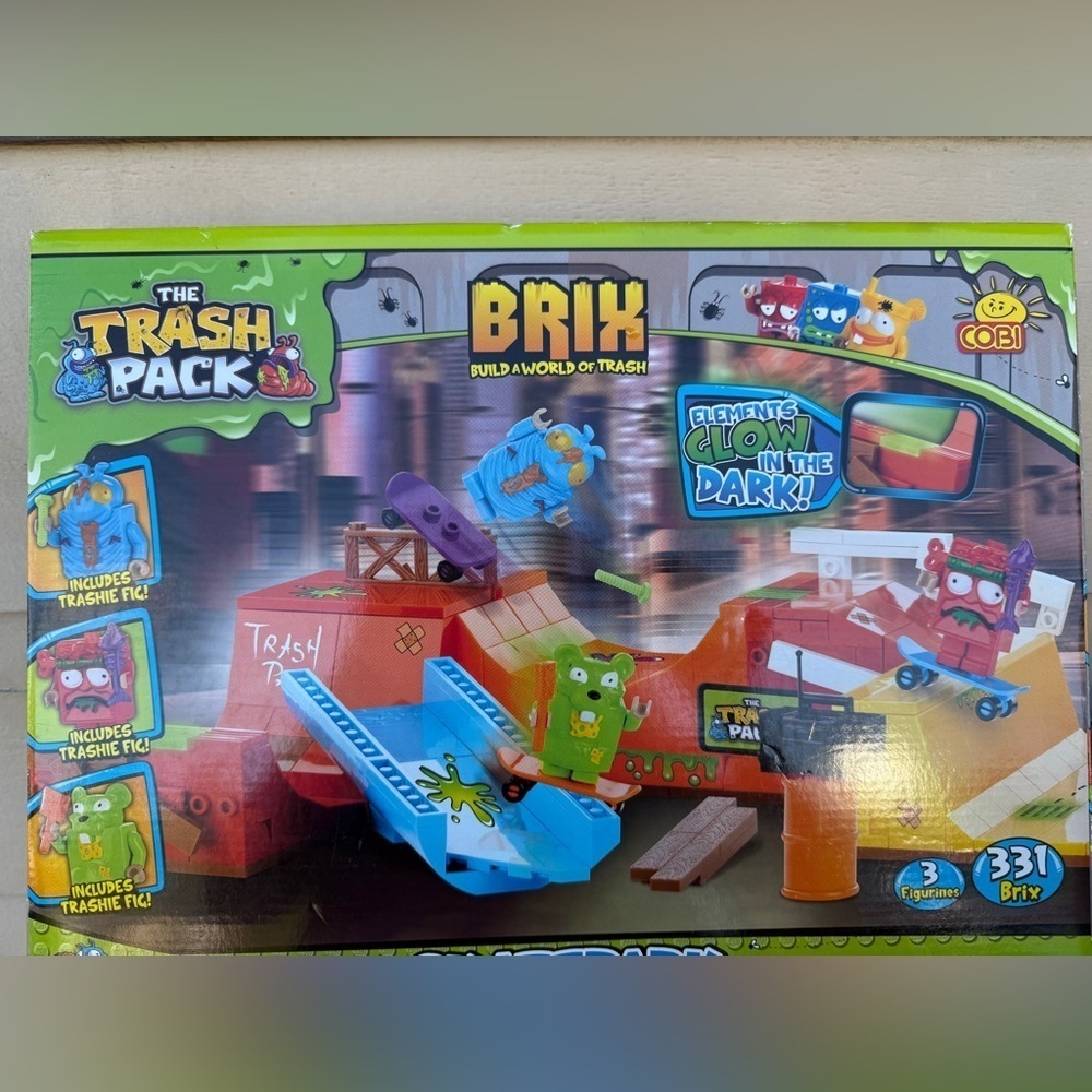 BRIX Modular Building Set with Vibrant Blocks The Trash